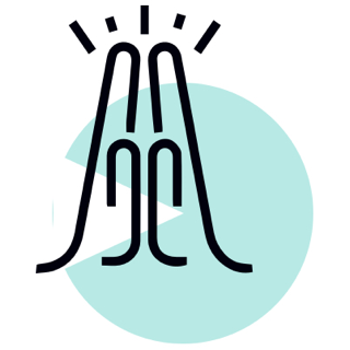 Dessin de mains faisant un "high five"